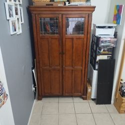 Cabinet Hutch Computer Desk Office With Doors