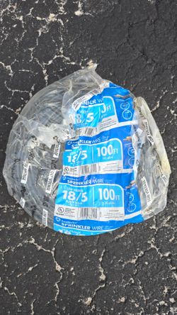 New Southwire 18/5 Sprinkler Wire - 100 FT
