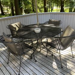 Wrought Iron Patio Set 