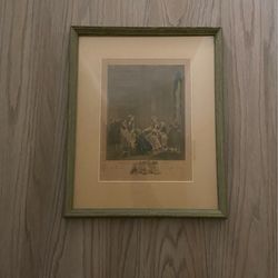 Vintage Augustin de Saint-Aubin French Framed Art