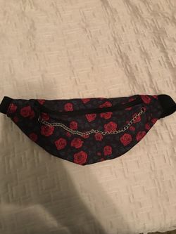 Rose Fanny Pack with chain