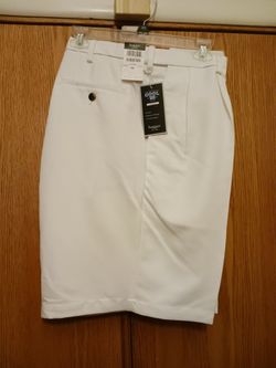 Brand New Mens Haggar White Shorts Size 40 Big & Tall