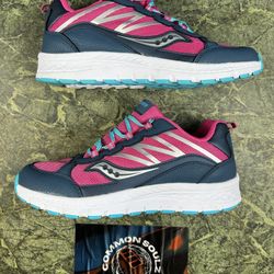 Saucony Kids' Grade School Dash Running Shoes - Navy & Pink Size 6Y/7.5W Preowned