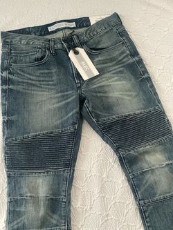 Express $108 Alec Men's Super Skinny Moto Jeans Sz 30 x 30