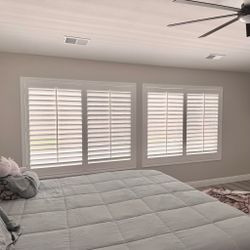 SAME DAY PRICING! Custom Interior Shutters- REAL WOOD, LIFETIME WARRANTY, Plantation Shutters, Window Treatments, Window Coverings, Persianas de Mader