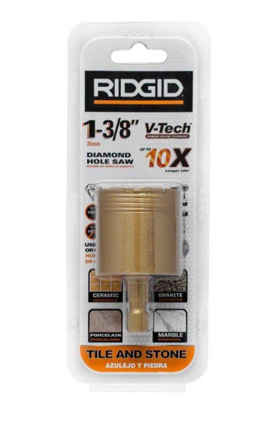 Rigid 1-3/8" 35mm Diamond Hole Saw For Tile and Stone