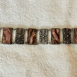 St Petersburg, Russia 30 Year Old vintage Signed, silver plate, bracelet