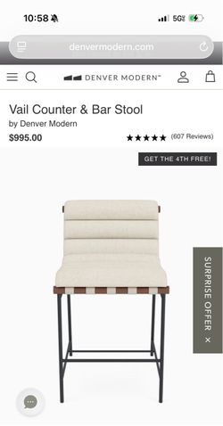 Vail Counter and Bar Stool