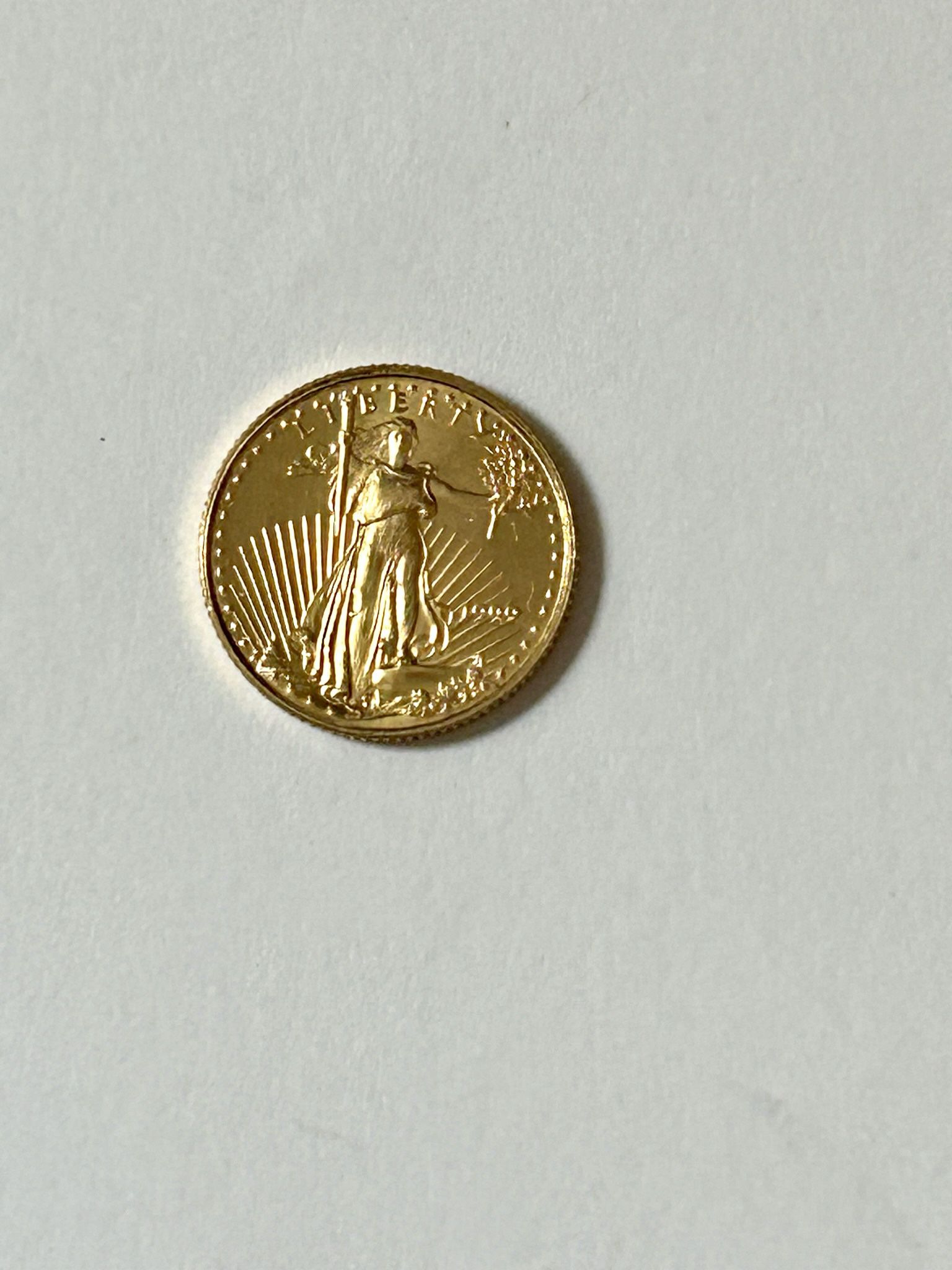Gold Liberty Minted Coin