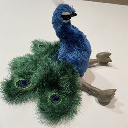 Folkmanis 12” Wide Peacock Hand Puppet