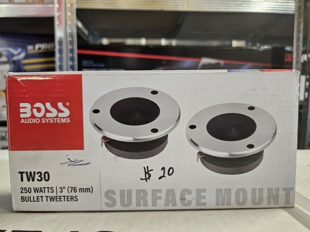 BOSS Audio Systems TW30 250 Watt Per Pair 3 Inch Bullet Car