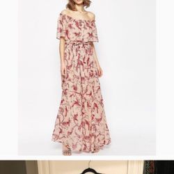 ASOS Size 14 Bird Maxi Dress