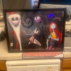 Framed Nightmare Before Christmas Puzzle