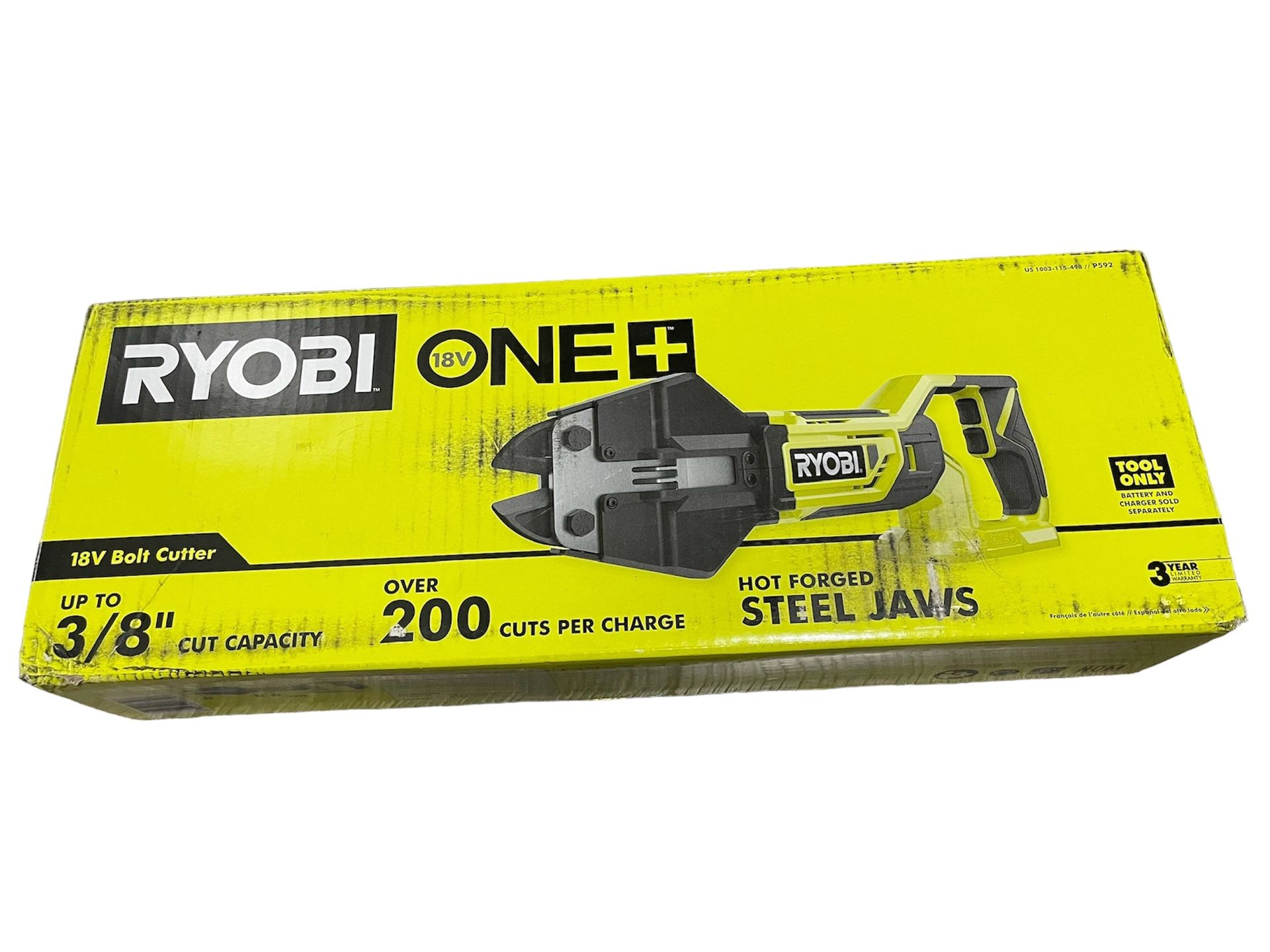 Ryobi 18V ONE+ Bolt Cutter, Bare Tool - P592 - New Sealed