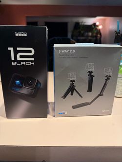 GoPro Hero 12 Black and tripod arm