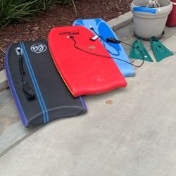 Boogie Boards And Fins