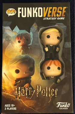 FunkoVerse Harry Potter #101 Complete Strategy Game Ron Weasley Draco Malfoy