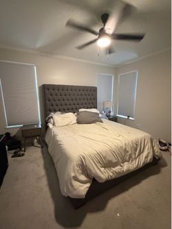 Headboard, 2 nightstands