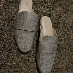 Aldo Women’s Rhinestone Mules 