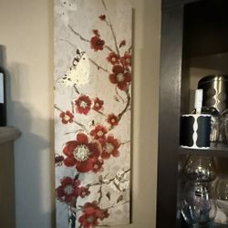 Floral/butterfly Canvas Art