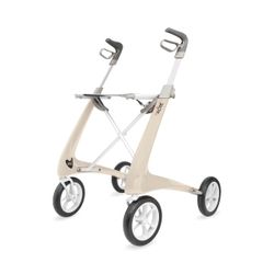 Byacre Carbon Ultralight Rollator Walker Oyster White *Regular Track* #1923TUP1