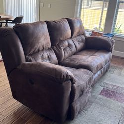 Recliner Brown Sofa