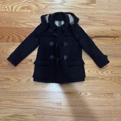 Original Burberry Children’s 4Y Unisex Wool  Duffle Coat 