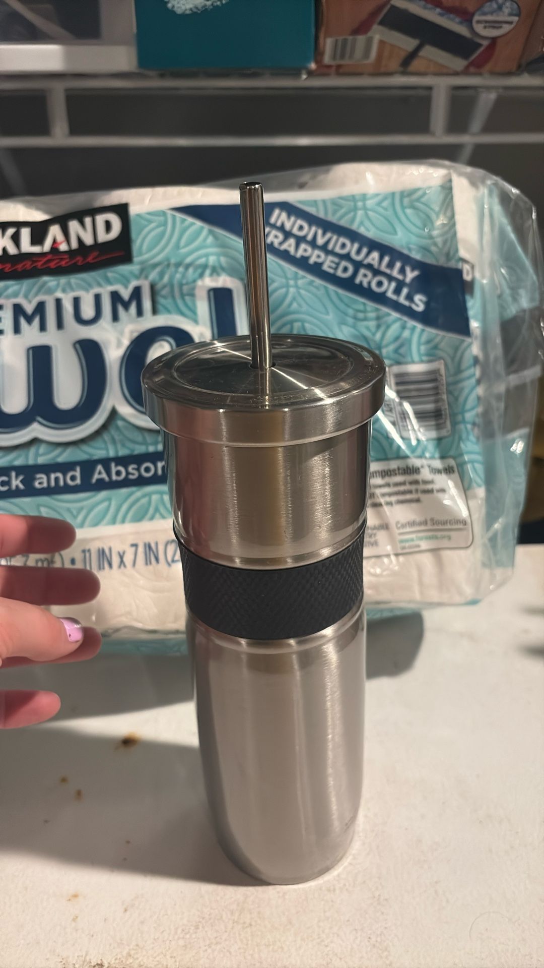 Water Bottle With Straw