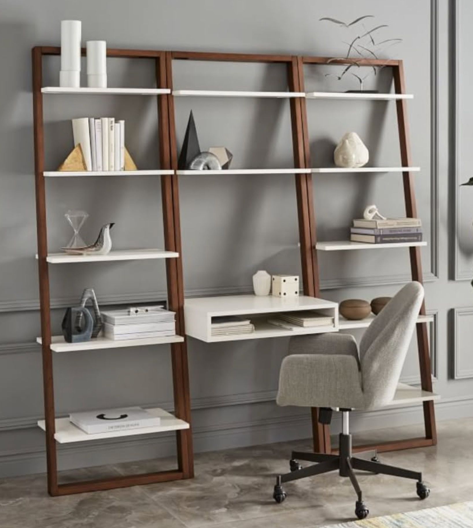 West Elm Ladder Shelf Wall Desk