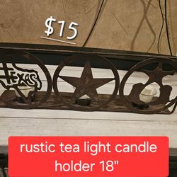 Rustic Tea Light Candle Holder