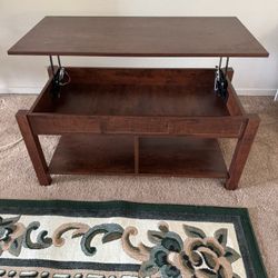 Coffee Table/Center Table with storage Lifts Up 