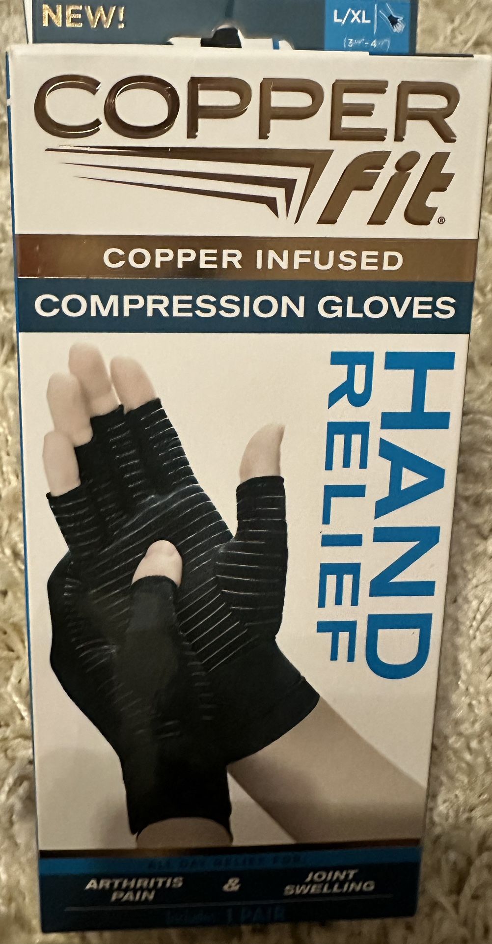 Copper Fit Compression Gloves 