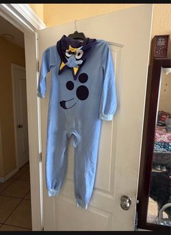 Bluey Kids Costume Jumpsuit with Hood   Size 6-7 pajamas