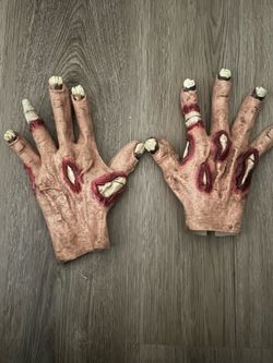Zombie Monster Horror Gloves Pair