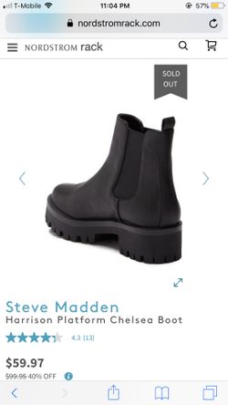 Steve madden harrison platform chelsea boot sale