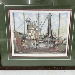 Tom Crestodina “Seiner No. 4” Limited Edition Print (55/500) – Signed & Custom Framed