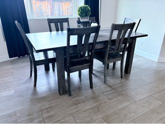Dining room table and chairs