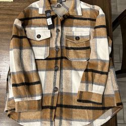 New Jrs Size Small Flannel Jacket 