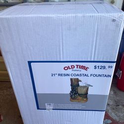 Outdoor Redid Coastal Water Fountain 