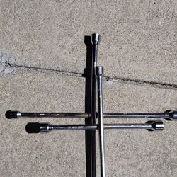 4way Lug Nut Wrench Set, Standard And Metric