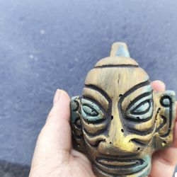 Three-star pile, Aztec whistle, pottery flute