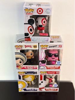 Funko Pop! Ad Icons Lot of 5 Figures - Target, Coke, Tapatío, Morton, Bunny