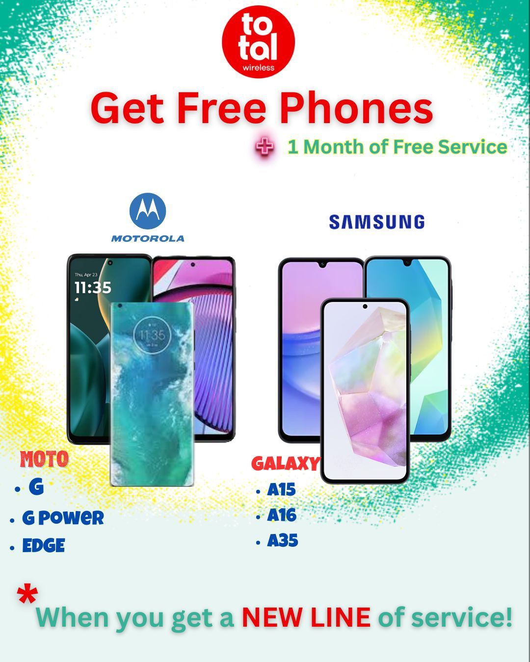 Get Free Samsung & Motorola Phones