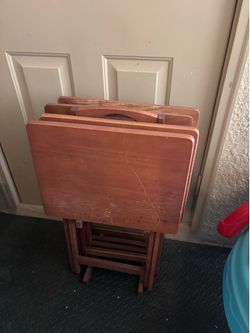 Set of 4 tv dinner tray table