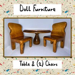 Doll Furniture - Table & Chairs