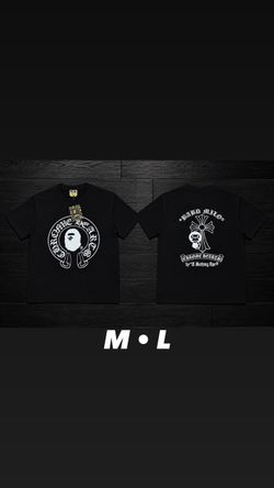 BAPE x Chrome Hearts Baby Milo Black T-Shirt