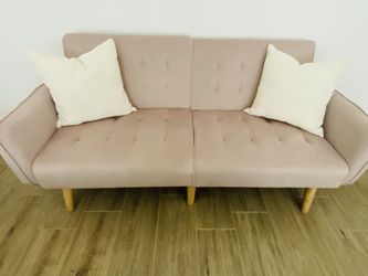 65" Convertible Futon Sofa Bed with USB