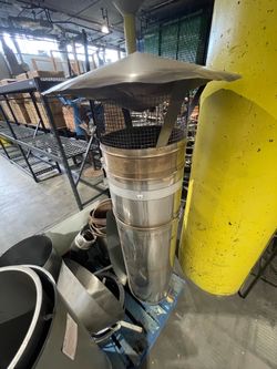 12” double wall insulated stainless steel vent / stack / venting / chimney