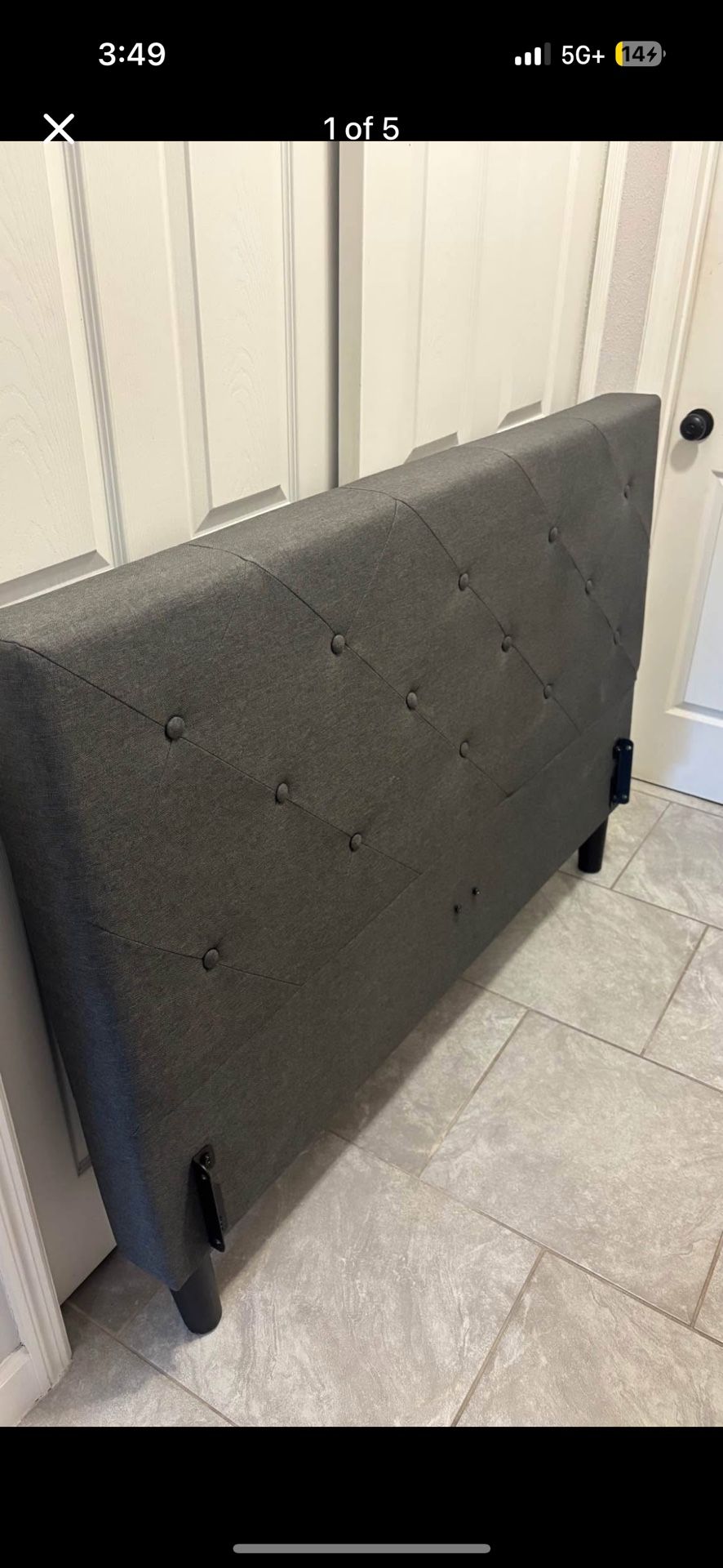 Full size bed headboard+bed frame