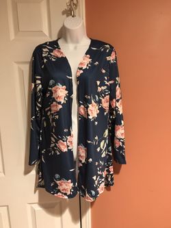 Women’s Silky Cotton Cardigan, new without tag, size M